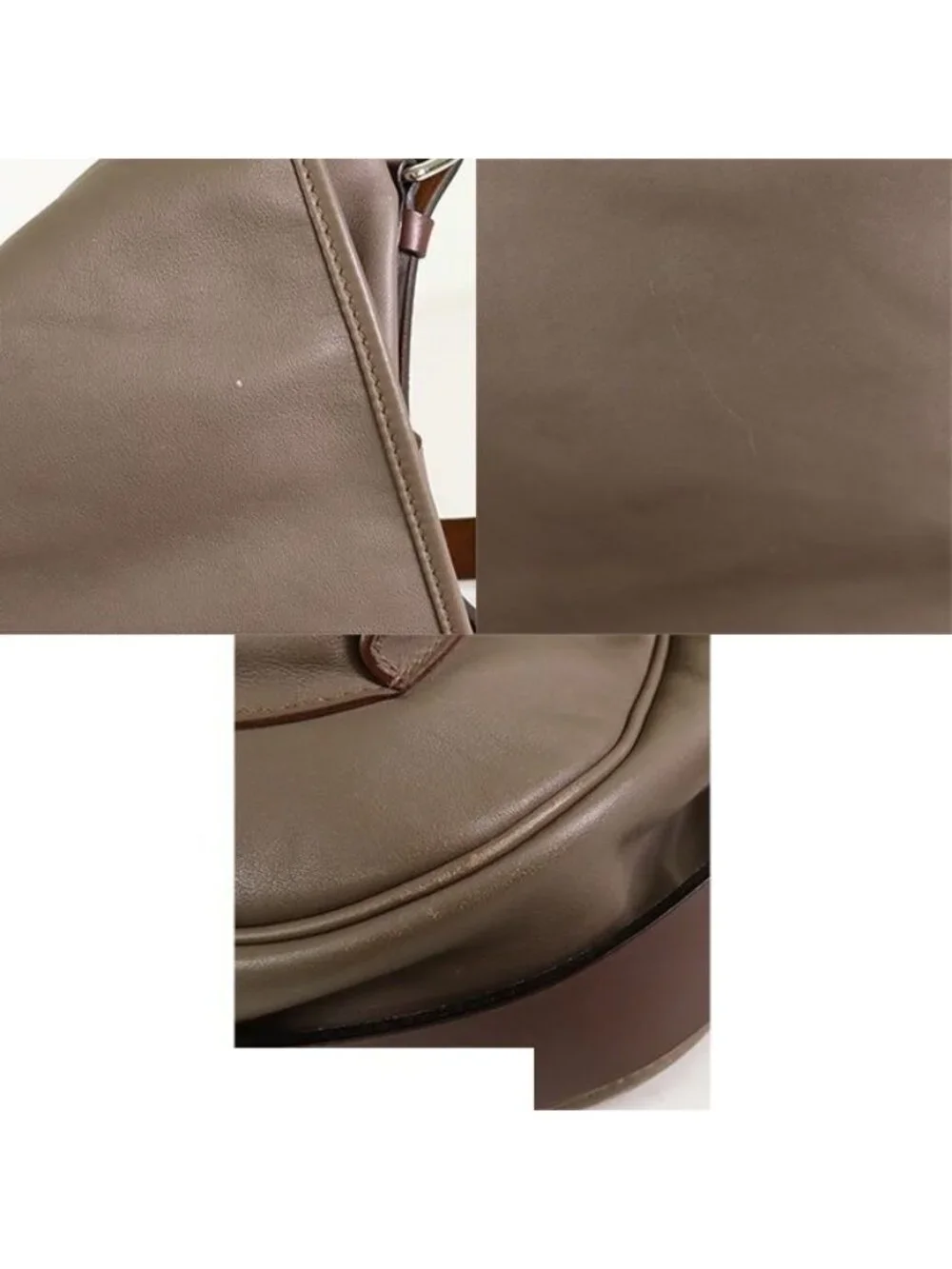 Hermes Barda 43 Gray Silver Sikkim Messengerbag Shoulder Bag